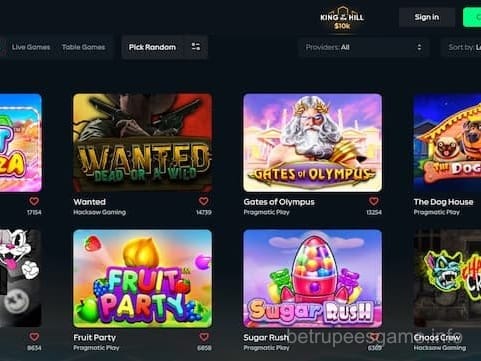 betrupees game live casino slots